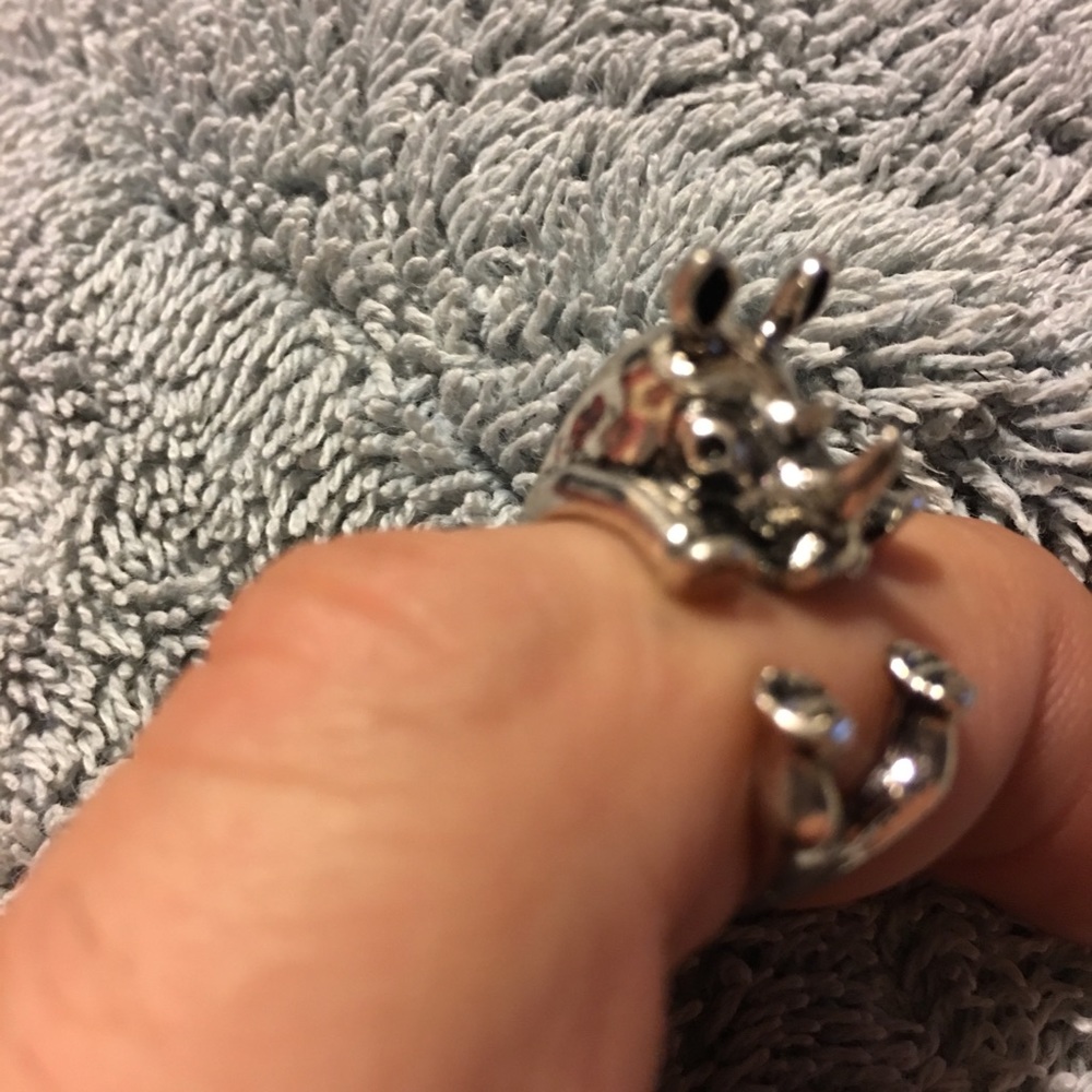 Cute Rhinoceros Ring Silver💥 - Picture 4 of 6